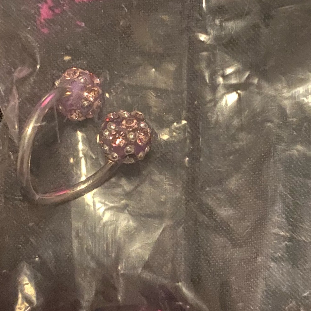 Purple Bellybutton Ring/Hoop